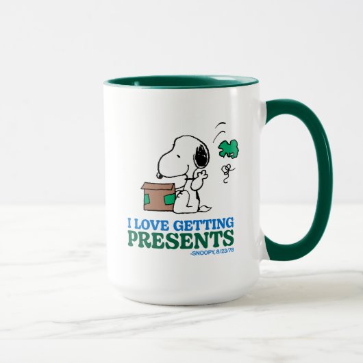 Peanuts | Snoopy Ik hou van het krijgen van Cadeau Mok (Rechts)