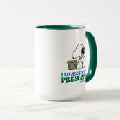 Peanuts | Snoopy Ik hou van het krijgen van Cadeau Mok (Voorkant rechts)