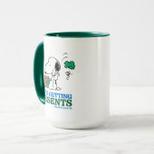 Peanuts | Snoopy Ik hou van het krijgen van Cadeau Mok (Voorkant links)
