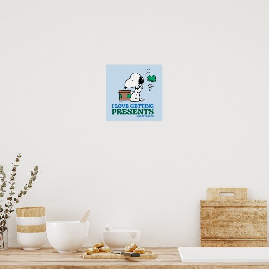 Peanuts | Snoopy Ik hou van het krijgen van Cadeau Poster (Keuken)