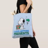 Peanuts | Snoopy Ik hou van het krijgen van Cadeau Tote Bag (Dichtbij)