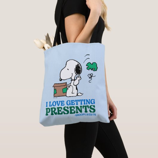 Peanuts | Snoopy Ik hou van het krijgen van Cadeau Tote Bag (Dichtbij)