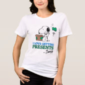 Peanuts | Snoopy Ik hou van het krijgen van Cadeau Tri-Blend Shirt (Voorkant)