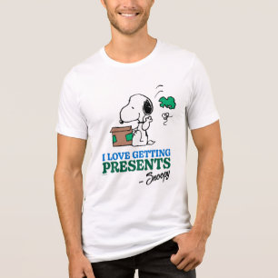 Peanuts   Snoopy Ik hou van het krijgen van Cadeau Tri-Blend Shirt