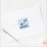 Peanuts | Snoopy Ik hou van het krijgen van Cadeau Vierkante Sticker<br><div class="desc">Bekijk dit leuke Peanuts Christmas-ontwerp.</div>