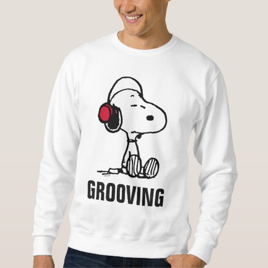 Peanuts | Snoopy in headsets Trui (Voorkant)