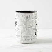 PEANUTS | Snoopy in zwart-wit strips Mok (Midden)