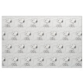 PEANUTS | Snoopy in zwart-wit strips Stof (Fat Quarter)