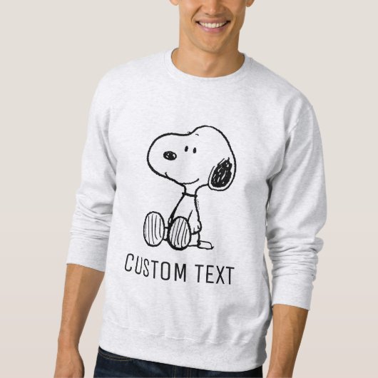 PEANUTS | Snoopy in zwart-wit strips Trui (Voorkant)