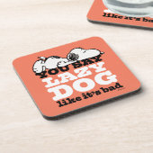 Peanuts | Snoopy je zegt luie hond alsof het slech Bier Onderzetter (Linkerzijde)