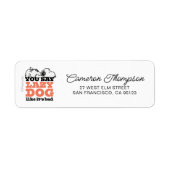 Peanuts | Snoopy je zegt luie hond alsof het slech Etiket (Voorkant)