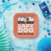 Peanuts | Snoopy je zegt luie hond alsof het slech Papieren Bordje (Feest)