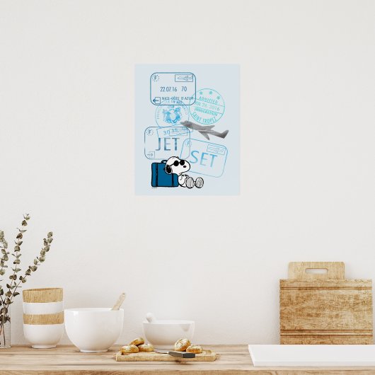 Peanuts | Snoopy Jet Set Poster (Keuken)