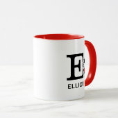 Peanuts | Snoopy "Joe Cool" | Naam & Monogram E Mok (Voorkant rechts)