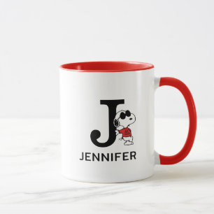 Peanuts Snoopy "Joe Cool" Naam & Monogram J Mok
