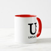 Peanuts | Snoopy "Joe Cool" | Naam & Monogram U Mok (Voorkant rechts)