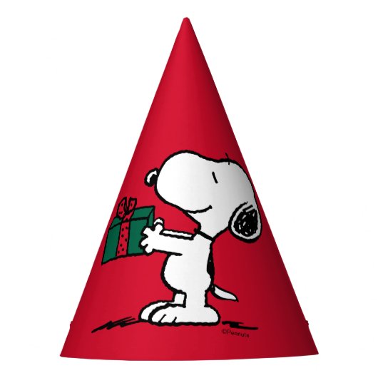 Peanuts | Snoopy Kerstcadeau Giver Feesthoedjes (Voorkant)
