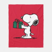 Peanuts | Snoopy Kerstcadeau Giver Fleece Deken (Voorkant)