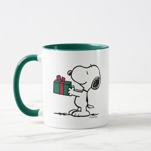 Peanuts | Snoopy Kerstcadeau Giver Mok (Links)