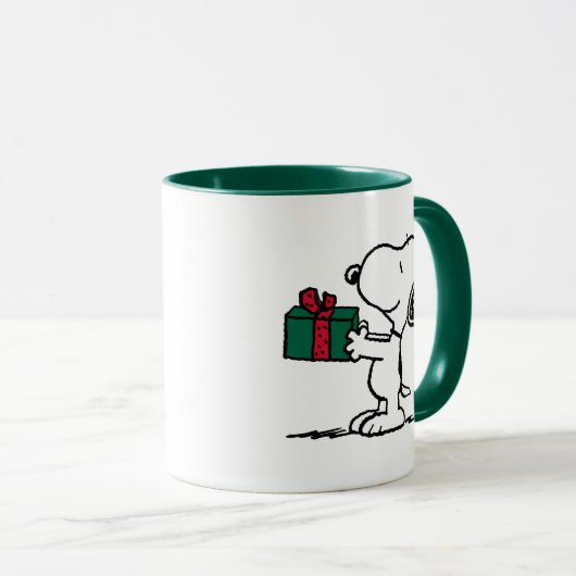 Peanuts | Snoopy Kerstcadeau Giver Mok (Voorkant rechts)