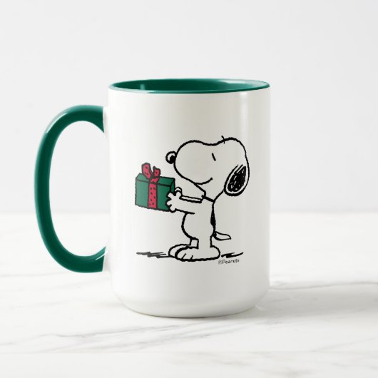 Peanuts | Snoopy Kerstcadeau Giver Mok (Links)