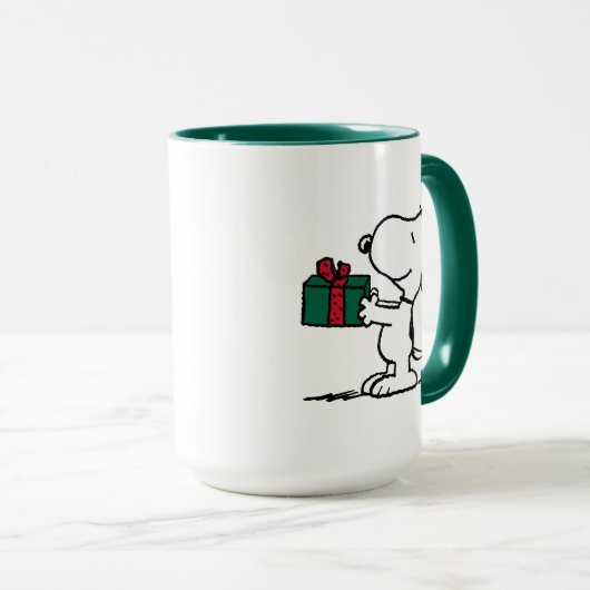 Peanuts | Snoopy Kerstcadeau Giver Mok (Voorkant rechts)