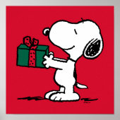 Peanuts | Snoopy Kerstcadeau Giver Poster (Voorkant)