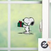 Peanuts | Snoopy Kerstcadeau Giver Raamsticker (Huis)