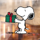 Peanuts | Snoopy Kerstcadeau Giver Raamsticker (Vel 2)