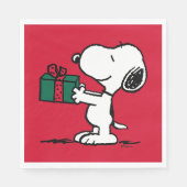 Peanuts | Snoopy Kerstcadeau Giver Servet (Voorkant)