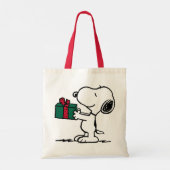 Peanuts | Snoopy Kerstcadeau Giver Tote Bag (Achterkant)