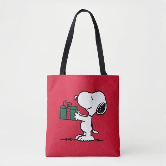 Peanuts | Snoopy Kerstcadeau Giver Tote Bag (Voorkant)