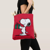 Peanuts | Snoopy Kerstcadeau Giver Tote Bag (Dichtbij)