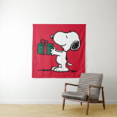 Peanuts | Snoopy Kerstcadeau Giver Wandkleed (In situ)