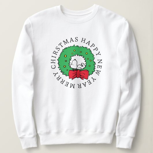 Peanuts | Snoopy Kerstkrans Trui (Design voorkant)