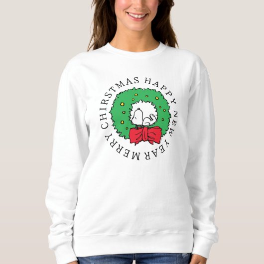 Peanuts | Snoopy Kerstkrans Trui (Voorkant)