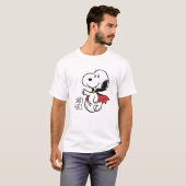 Peanuts | Snoopy lachende vampier T-shirt (Voorkant volledig)