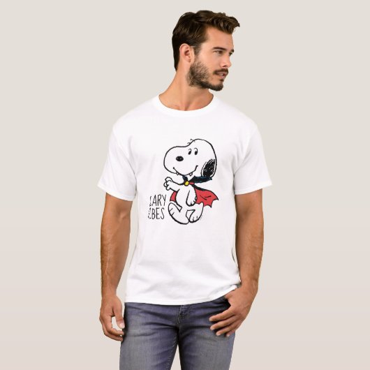 Peanuts | Snoopy lachende vampier T-shirt (Voorkant volledig)