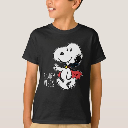 Peanuts | Snoopy lachende vampier T-shirt (Voorkant)