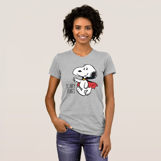 Peanuts | Snoopy lachende vampier T-shirt (Voorkant volledig)