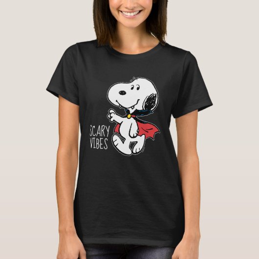 Peanuts | Snoopy lachende vampier T-shirt (Voorkant)