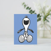 Peanuts | Snoopy lacht Briefkaart (Staand voorkant)