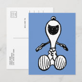 Peanuts | Snoopy lacht Briefkaart (Voorkant / Achterkant)