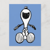 Peanuts | Snoopy lacht Briefkaart (Voorkant)