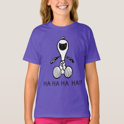 Peanuts | Snoopy lacht T-shirt (Voorkant)