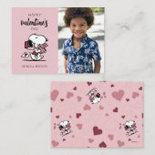 Peanuts | Snoopy levert Valentijnse  Notitiekaartje (Voorkant / Achterkant)