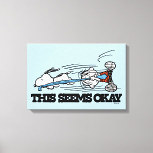 Peanuts Snoopy & Linus Canvas Afdruk