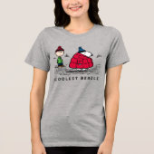 Peanuts | Snoopy & Linus Gevulde Jas Tri-Blend Shirt (Voorkant)