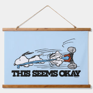 Peanuts Snoopy & Linus Hangend Wandkleed