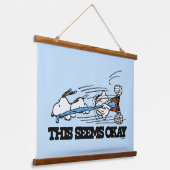 Peanuts | Snoopy & Linus Hangend Wandkleed (Gebogen)